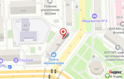 Банкомат Челиндбанк на улице Энгельса, 58 на карте