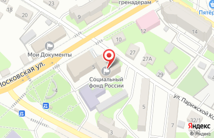 Служба доставки DPD на Московской улице на карте