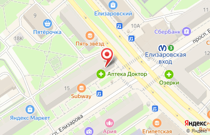 Аптека Док на проспекте Елизарова на карте