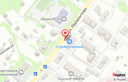 Магазин Продукты на улице Лермонтова на карте