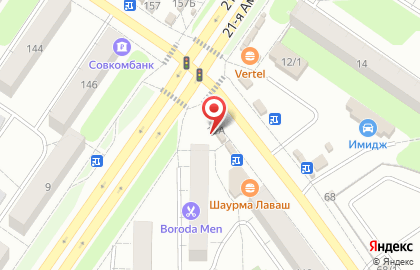 Ломбард Водолей на 21-ой Амурской улице на карте