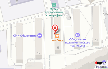 Кафе-столовая Кот Лета на карте
