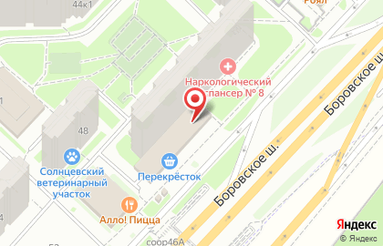 Супермаркет Перекрёсток в Ново-Переделкино на карте