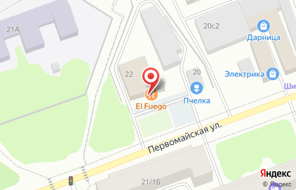 Магазин зоотоваров Мой питомец на Первомайской улице на карте