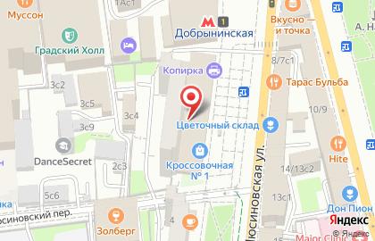 Оптика Просвет на Люсиновской улице на карте