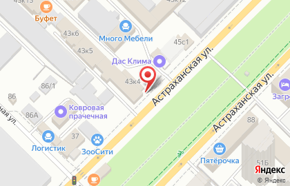 Магазин электроинструментов Рукоять на Астраханской улице на карте
