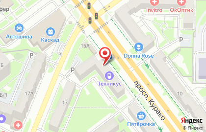 Автошкола Мотор в Куйбышевском районе на карте
