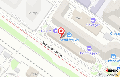 Русская классическая школа на Зыряновской улице на карте