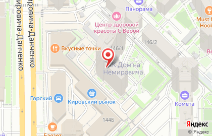 Торговый дом Ника на улице Немировича-Данченко на карте