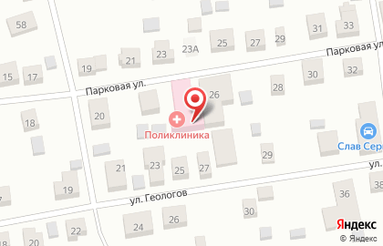 Окружная клиническая больница в Ханты-Мансийске на карте