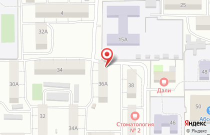 Продуктовый магазин на ул. Терешковой, 36/1 на карте