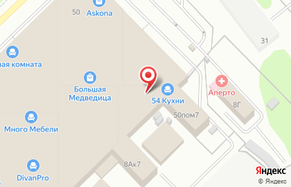 Салон кухонной мебели Четыре комнаты на карте