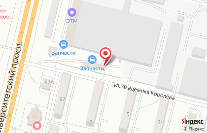 Магазин автозапчастей в Волгограде на карте