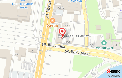 Соборная мечеть в Железнодорожном районе на карте