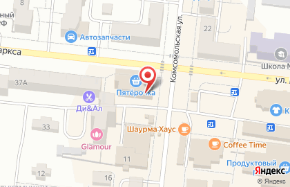 Банкомат СберБанк на улице Карла Маркса, 37б в Зеленодольске на карте