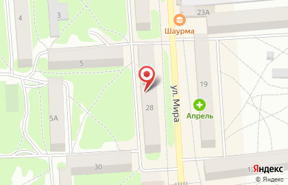 Супермаркет Гастрономъ на улице Мира на карте