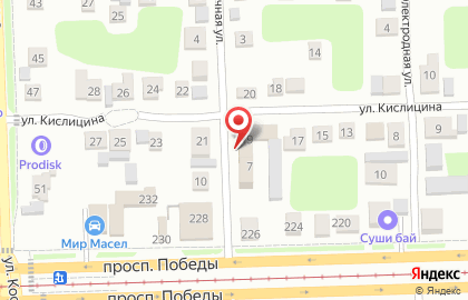 Оптово-розничный магазин Урал Цветы в Курчатовском районе на карте
