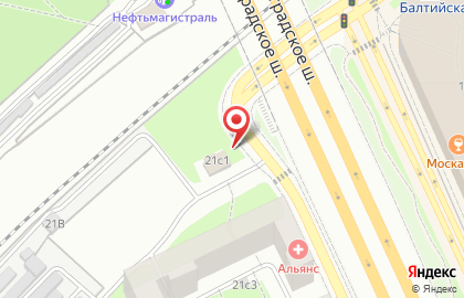 Шиномонтажная мастерская на Ленинградском шоссе на карте