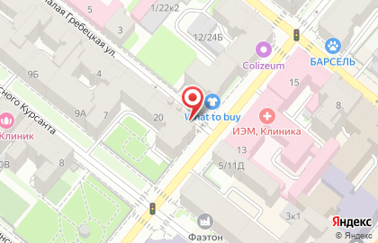 Продовольственный магазин в Петроградском районе на карте