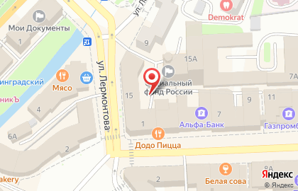 Вета на улице Ленина на карте