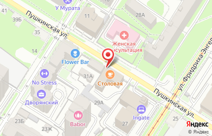 Столовая в Туле на карте
