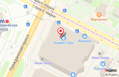 Табакон на Гражданском проспекте на карте