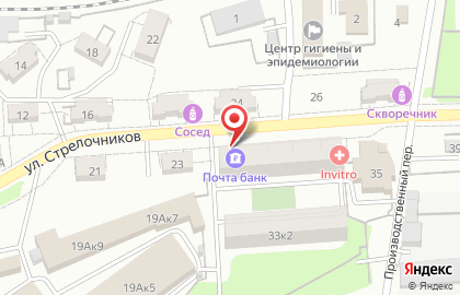Почта Банк в Екатеринбурге на карте