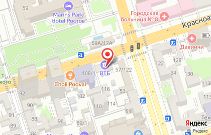Банк ВТБ в Ростове-на-Дону на карте
