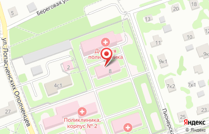 Чеховская городская поликлиника на Пионерской улице на карте