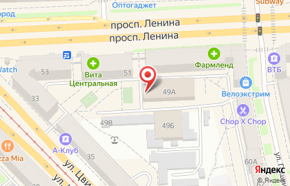 Центр занятости населения г. Челябинска в Советском районе на карте