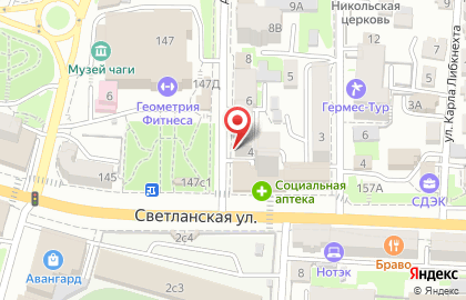 Магазин спецодежды Спецназ ДВ в Ленинском районе на карте