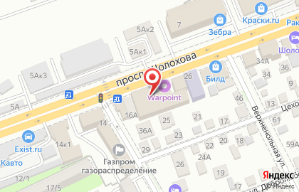 Росбанк Дом на проспекте Шолохова на карте