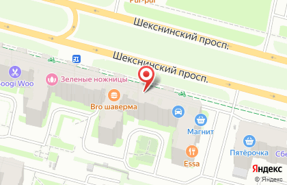 Торгово-монтажная компания Аверс на Шекснинском проспекте на карте