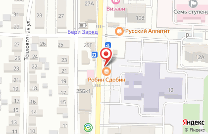 Железнодорожный район Киоск по продаже фруктов и овощей в Железнодорожном районе на карте