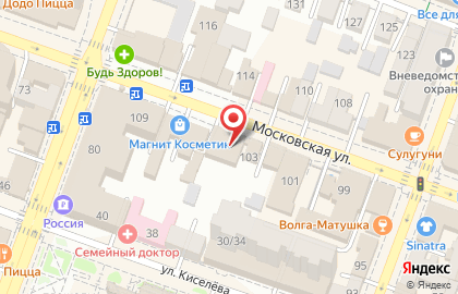 Туристическая компания Четыре сезона на Московской улице на карте