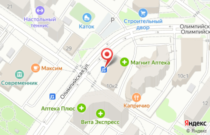 Евросеть на Олимпийской улице на карте