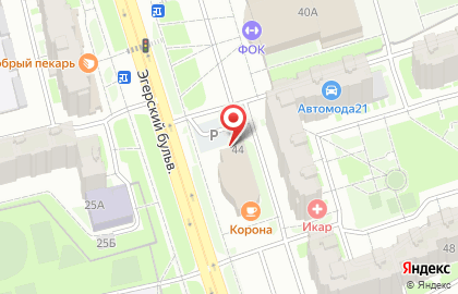 Магазин спортивных товаров на Эгерском бульваре на карте