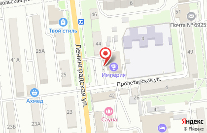 Бильярдный клуб Империя на Пролетарской улице на карте