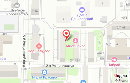 Общественный пункт охраны порядка Южного административного округа в Москве на карте