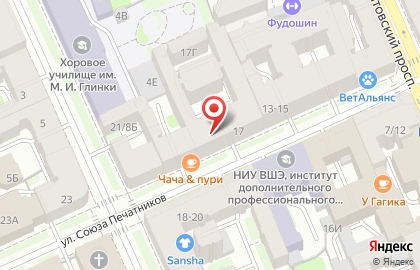 Книжный магазин Союз печатников на карте