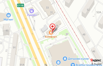 Столовая Комфорт в Дзержинском районе на карте