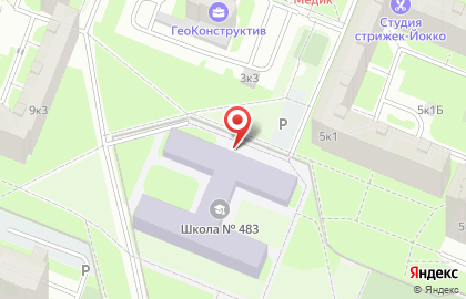 Средняя общеобразовательная школа №483 с углубленным изучением информатики на карте