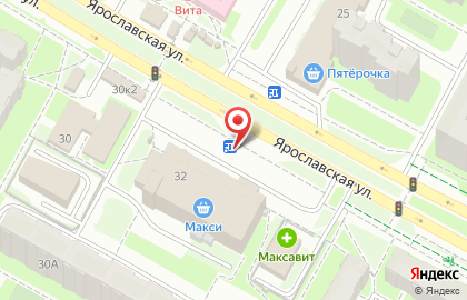 Планета на Ярославской улице на карте