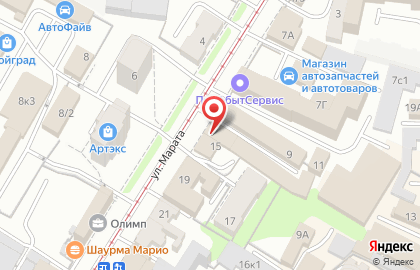 Магазин спецодежды Патриот в Ленинском районе на карте