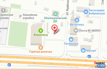 Киоск по продаже фруктов и овощей на улице Будённого на карте