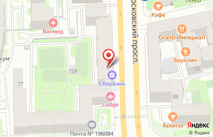 Терминал СберБанк на Московском проспекте на карте