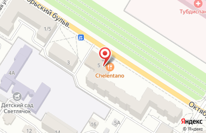 Ресторан Челентано в Пушкине на карте