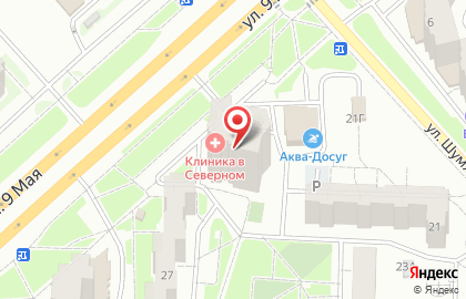 Клиника в Северном на карте