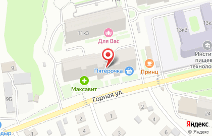 Магазин Красное & Белое на Горной улице на карте