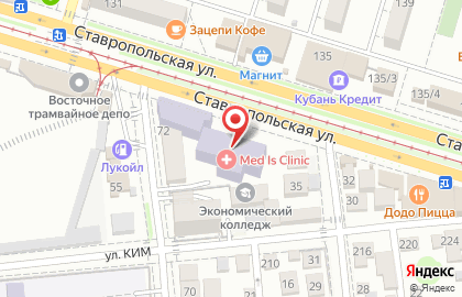 Колледж права экономики и управления на Ставропольской улице на карте